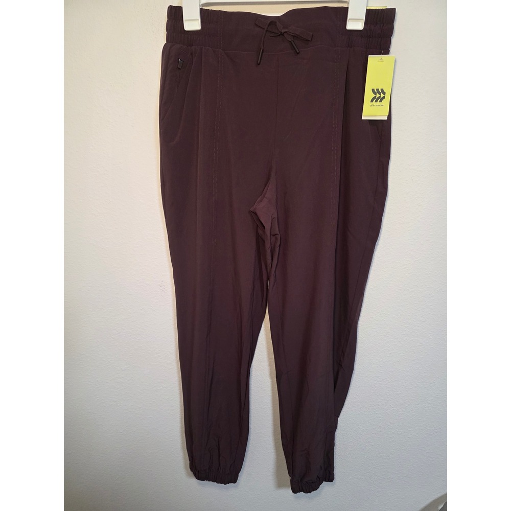 All in Motion Womens Active Light Mid-Rise Jogger Pants Brown Size M NWT